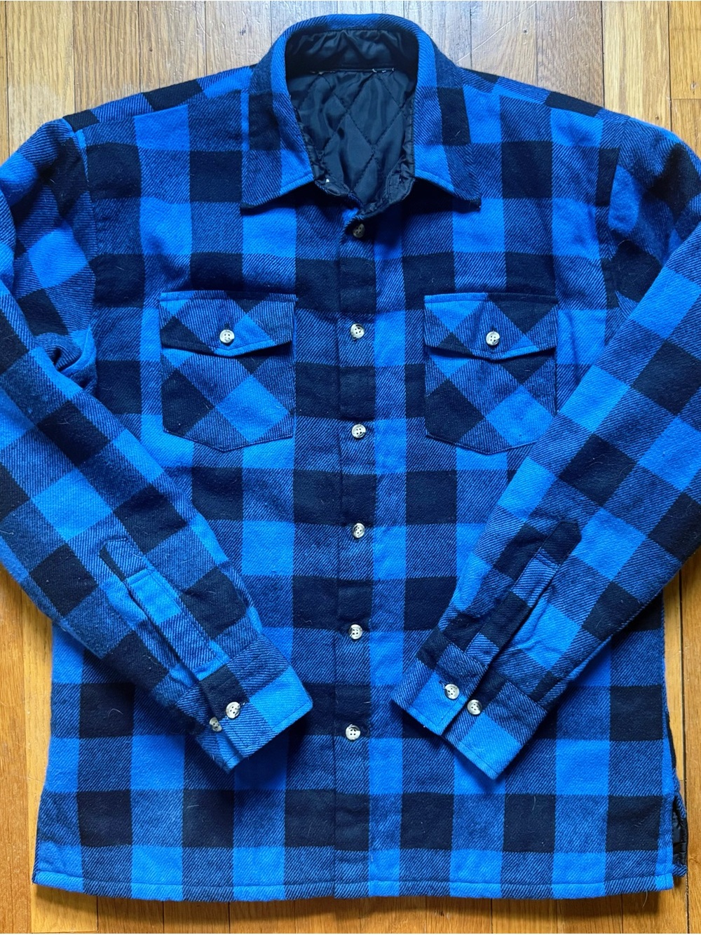 Vintage Buffalo Plaid Quilted Lining Flannel Shirt